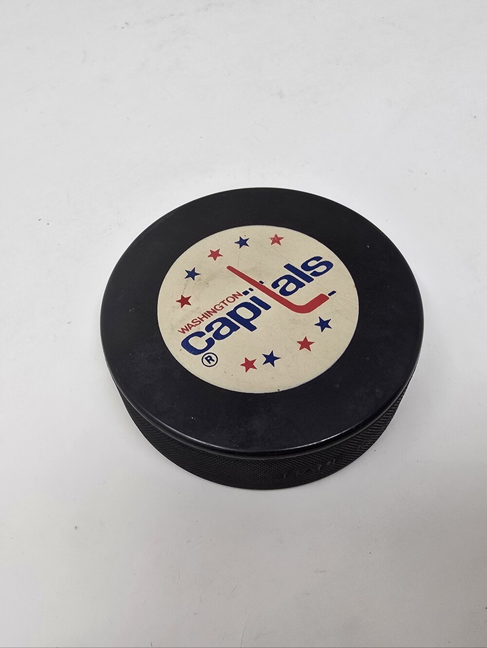 Washington Capitals Vintage Official Hockey Game Puck Czechoslovakia Canada